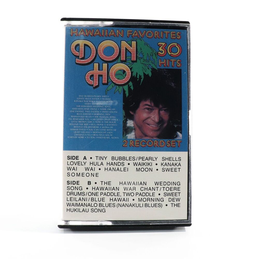 Don Ho Hawaiian Favorites 30 Hits (Cassette Tape, 1979, Precision Canada) TESTED